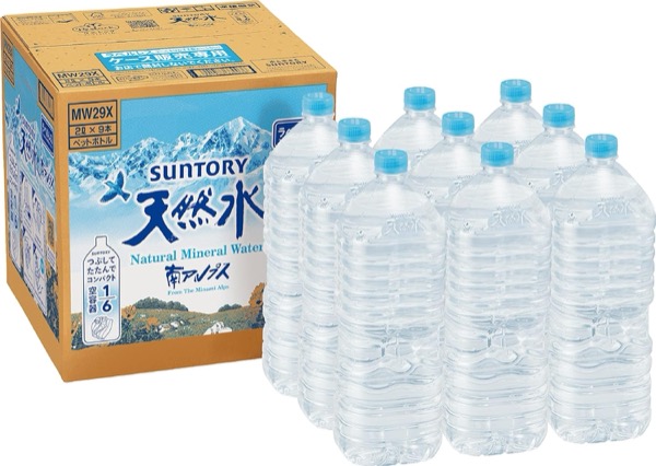 サントリー ラベルレス 2L×9本 本体画像