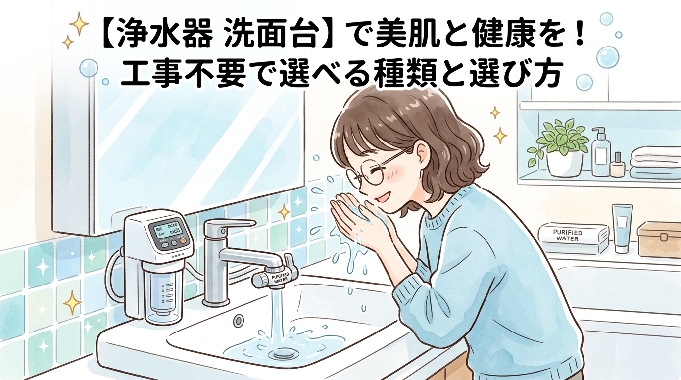 【浄水器 洗面台】で美肌と健康を！工事不要で選べる種類と選び方