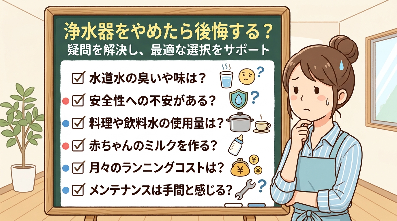 チェックリストで判断する様子の画像