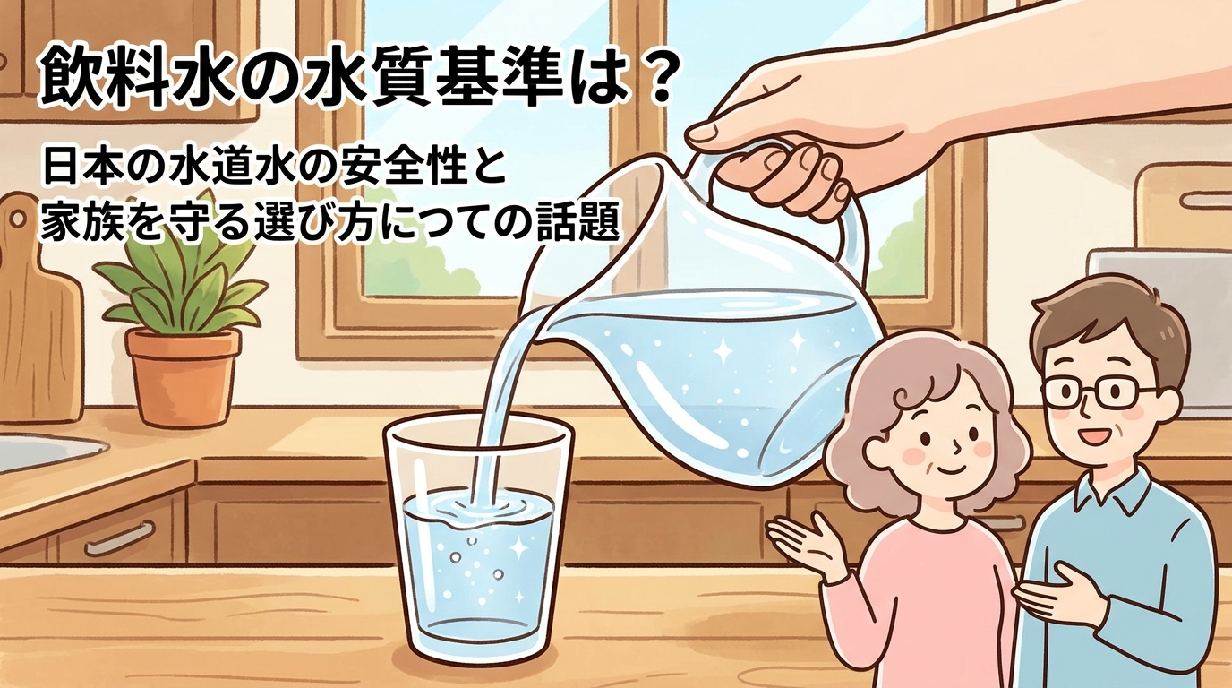 飲料水の水質基準は？日本の水道水の安全性と家族を守る選び方