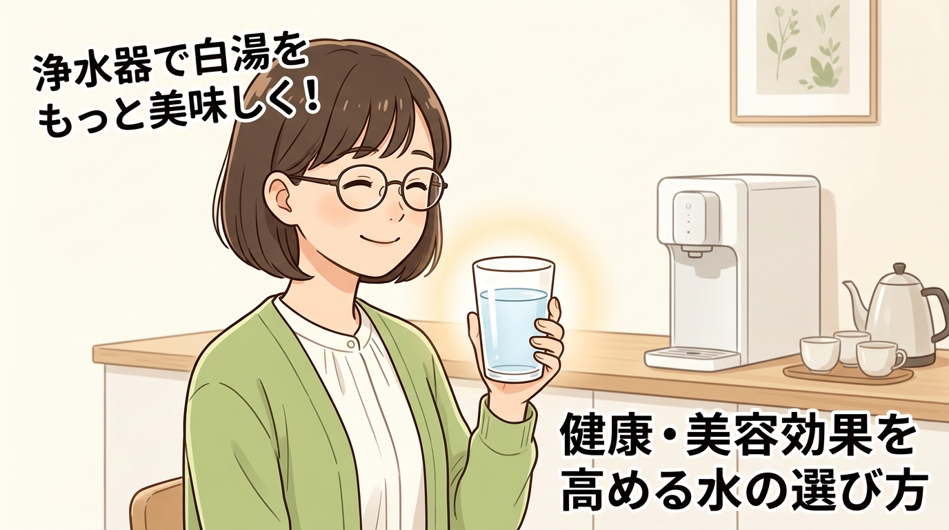 浄水器で白湯をもっと美味しく！健康・美容効果を高める水の選び方