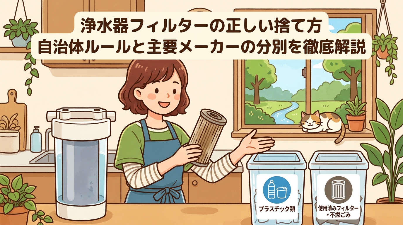 浄水器フィルターの正しい捨て方