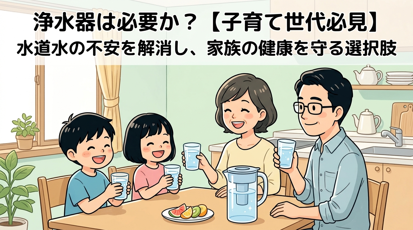 浄水器は必要か？水道水の不安を解消し、家族の健康を守る選択肢