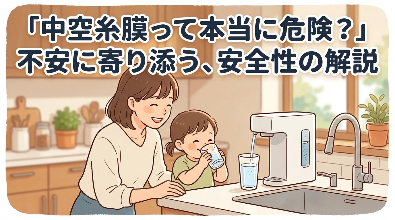 安全な水を飲む家族の画像