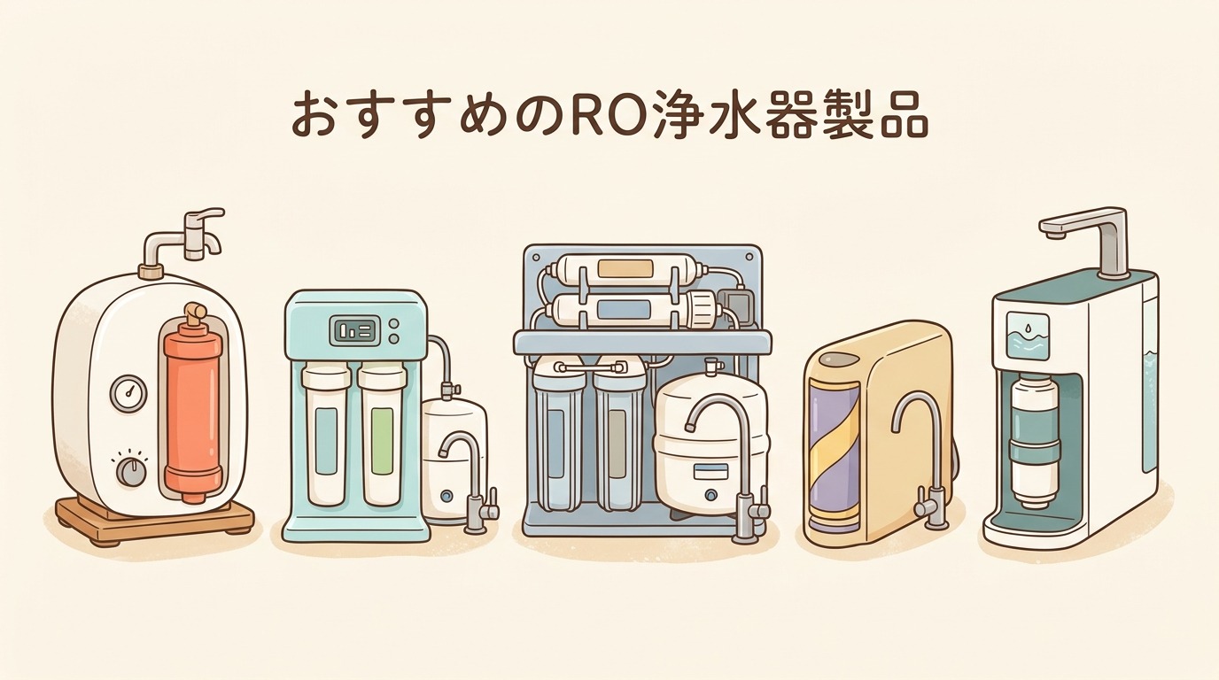 おすすめのRO浄水器製品の画像