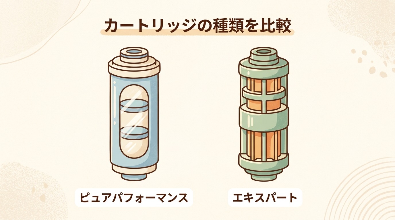 ブリタの主要カートリッジの比較画像