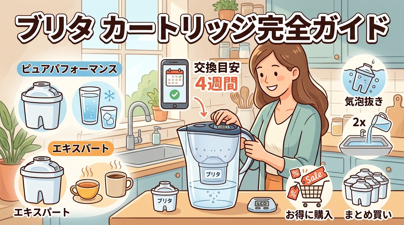 浄水器 ブリタ カートリッジの選び方からお得な購入・交換方法まで徹底解説のアイキャッチ画像