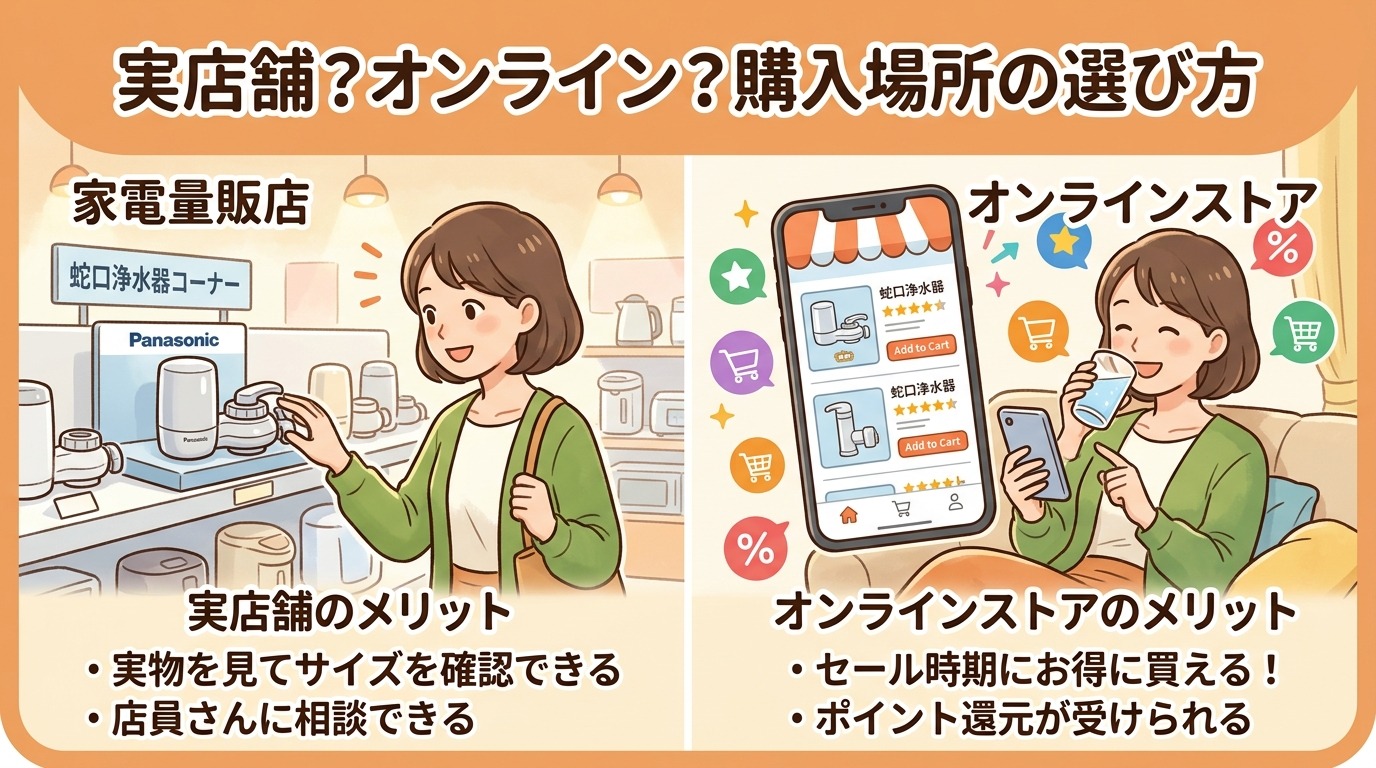 スマートフォンでオンラインストアを利用して買い物をするイメージ画像